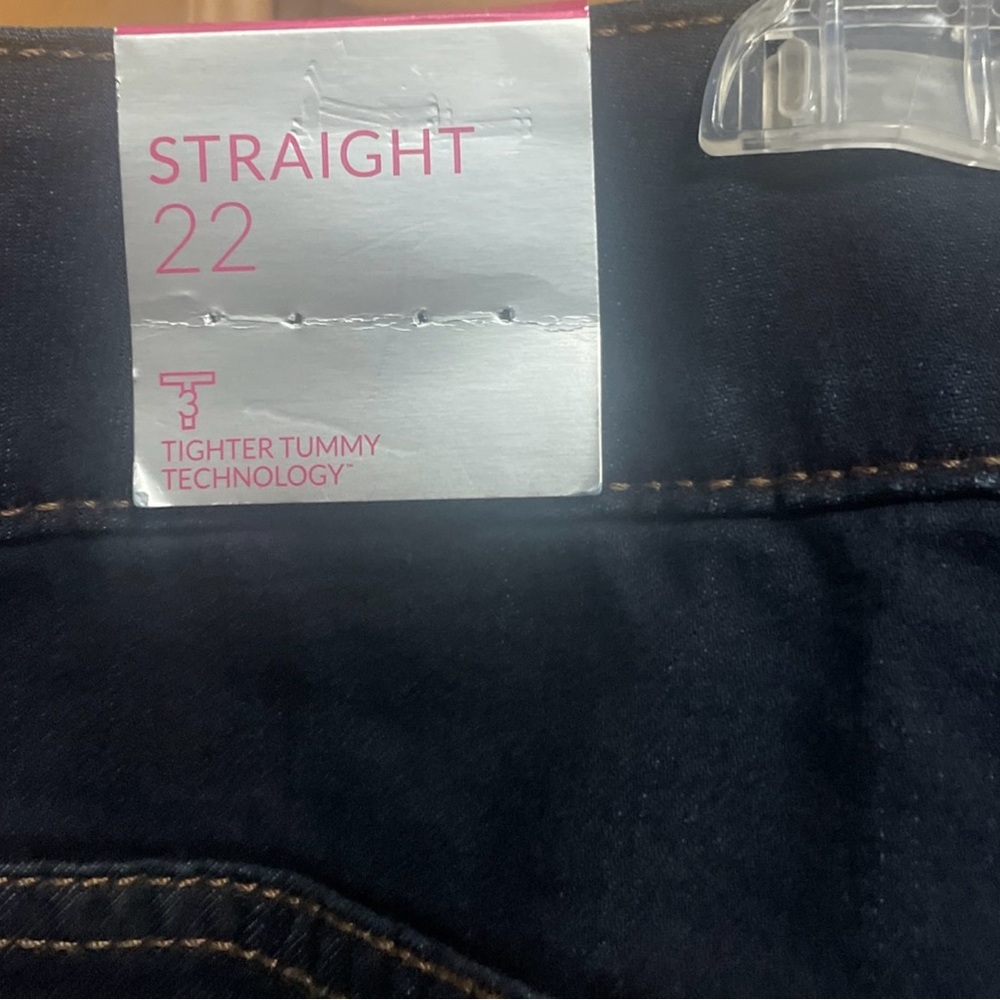 Lane Bryant Women's High Rise Stretch Straight Leg Tighter Tummy Jeans Size 22 - Picture 4 of 6